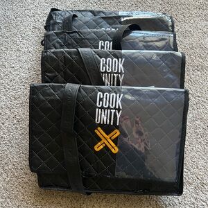 CookUnity Insulated Meal Bags 13x9x9 - Set of 5